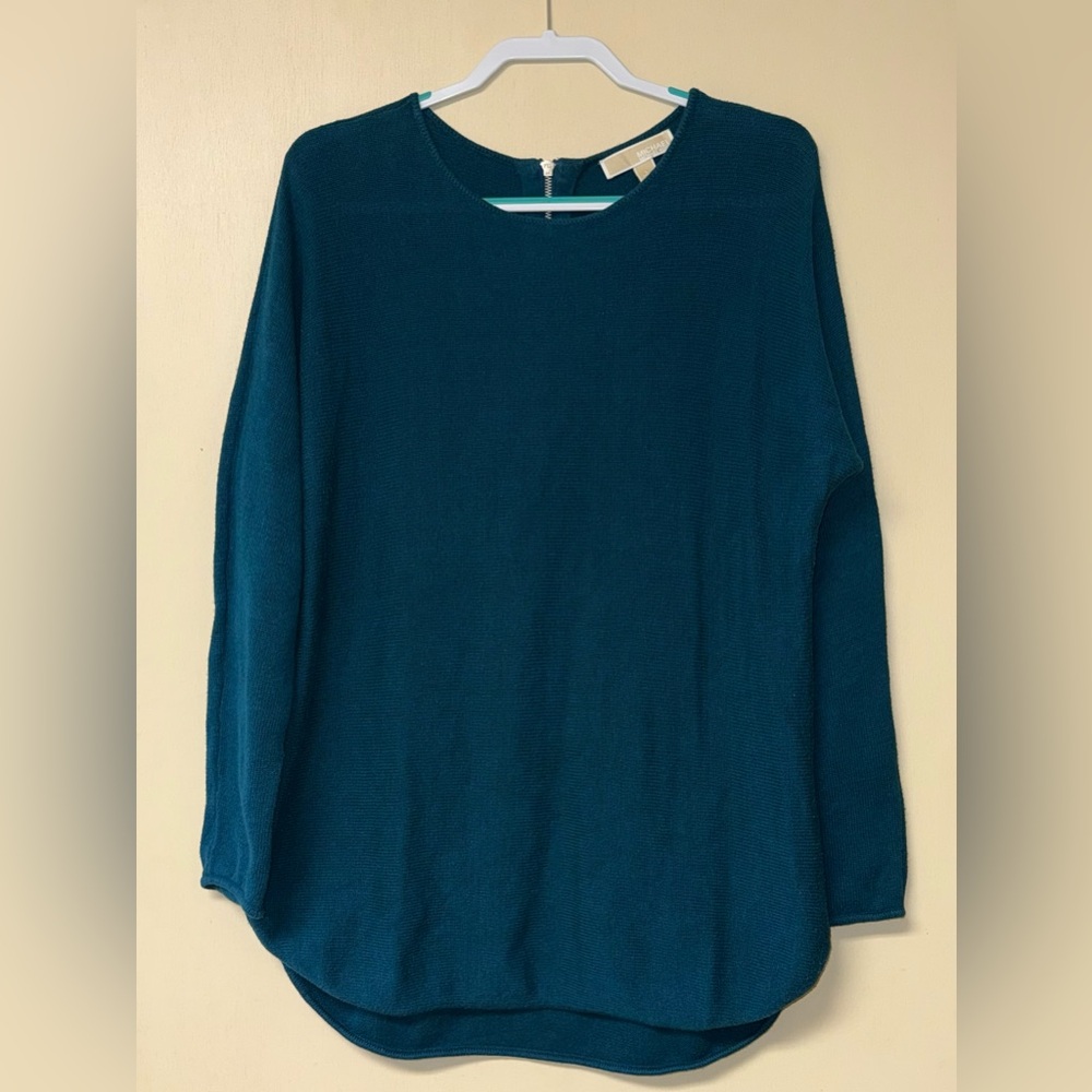 Michael Kors Teal Long Sleeve Knit Sweater